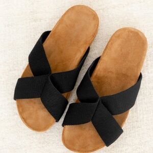 JENNI KAYNE  Cotton Crossover Sandal